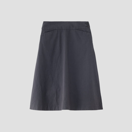 COTTON LINEN OXFORD SKIRT