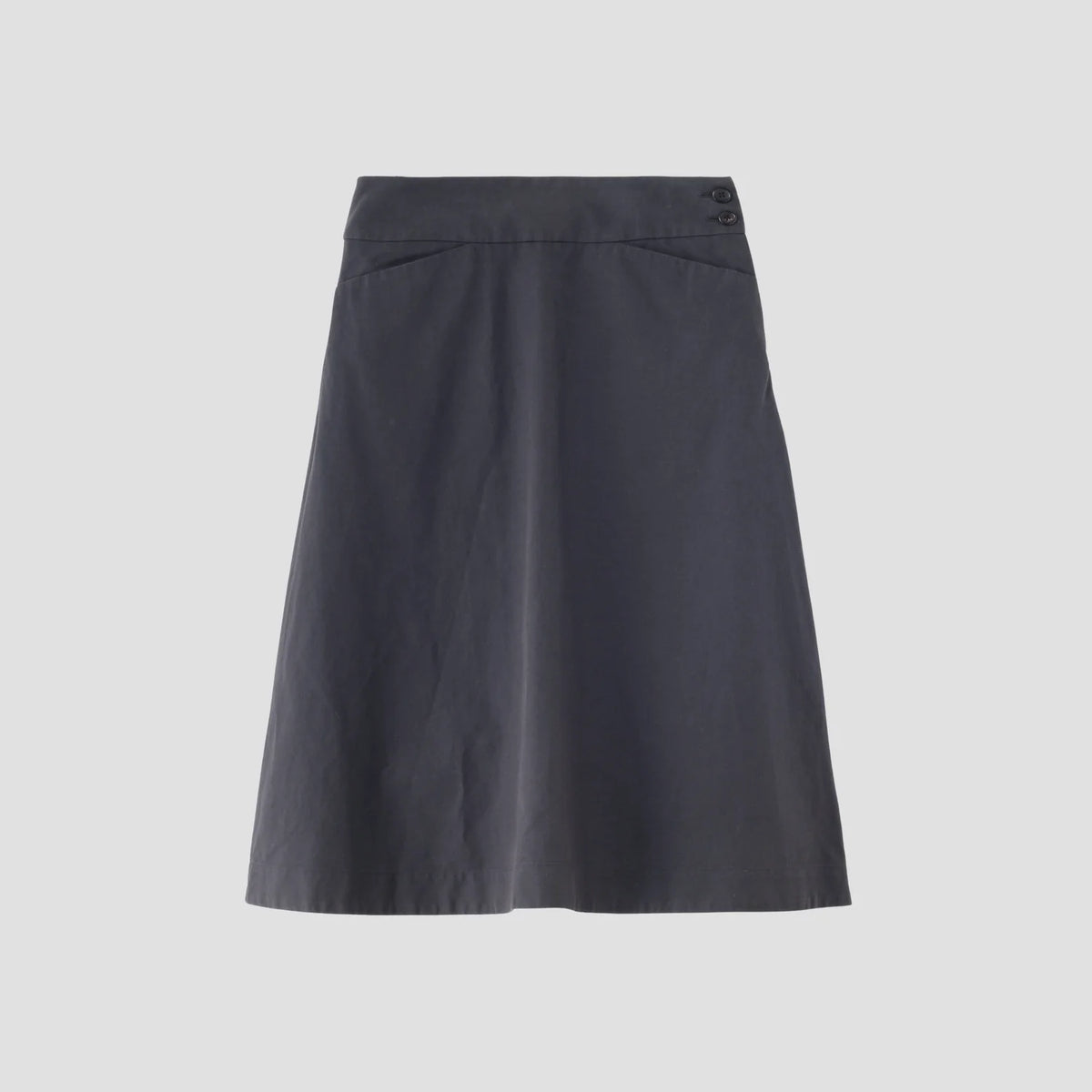 COTTON LINEN OXFORD SKIRT