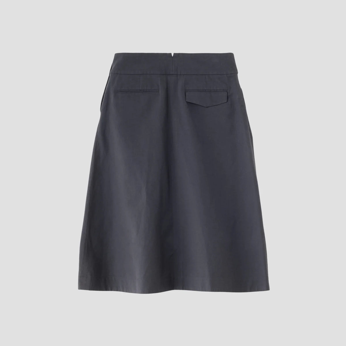 COTTON LINEN OXFORD SKIRT