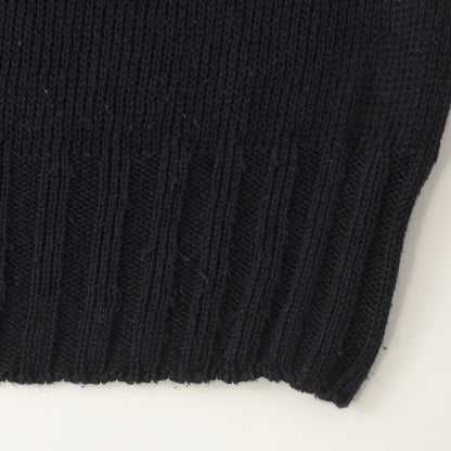 LINEN COTTON WIDE ROLL NECK KNIT