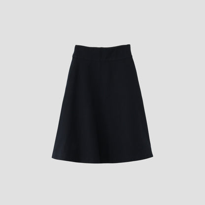 COTTON LINEN TWILL SKIRT