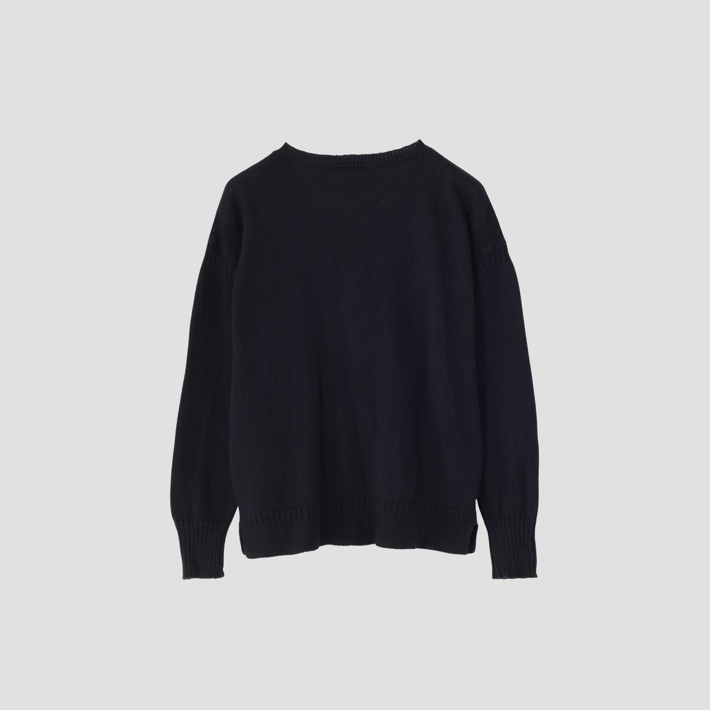 V NECK GUERNSEY KNIT
