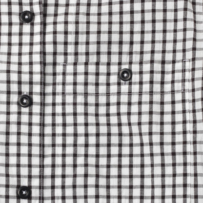COTTON LINEN CHECK SHIRT