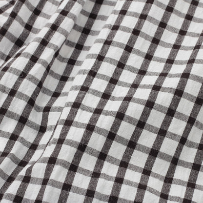 COTTON LINEN CHECK SHIRT