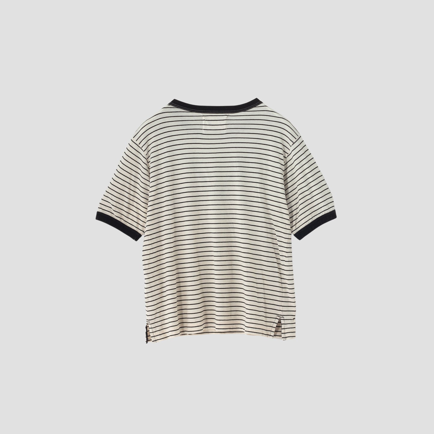 COTTON LINEN STRIPE JERSEY