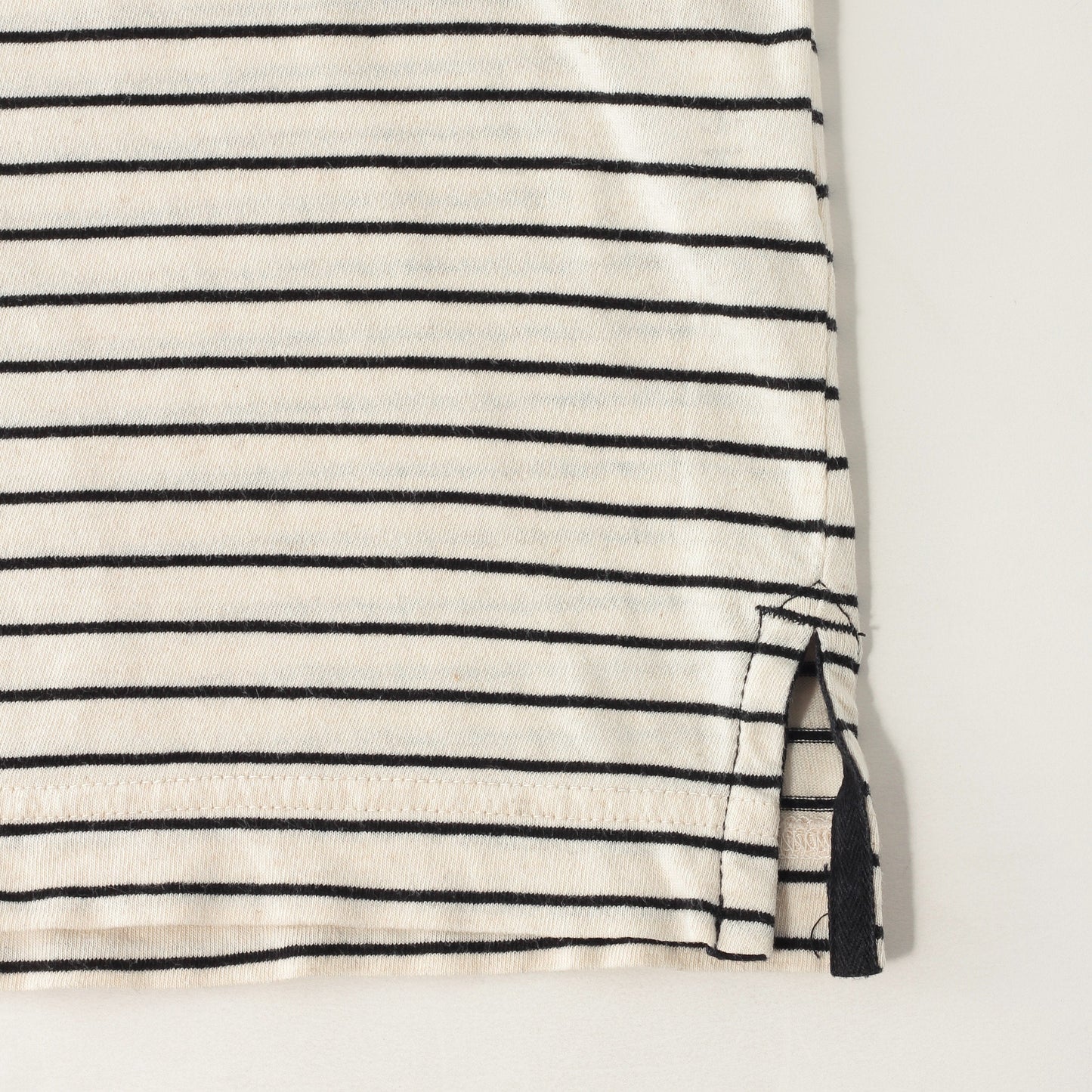 COTTON LINEN STRIPE JERSEY