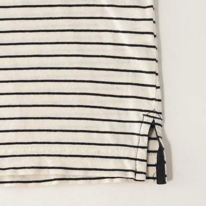 COTTON LINEN STRIPE JERSEY