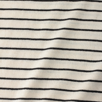 COTTON LINEN STRIPE JERSEY