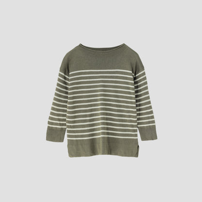 LINEN SILK BOAT NECK KNIT