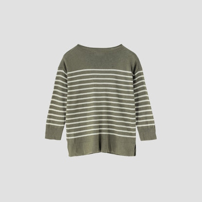 LINEN SILK BOAT NECK KNIT