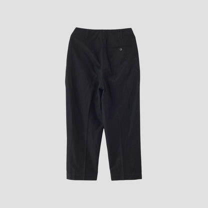 COTTON LINEN TWILL TROUSERS
