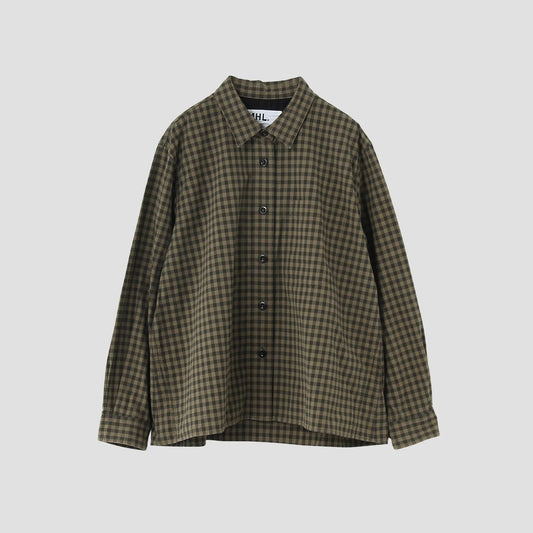 END ON END COTTON CHECK SHIRT