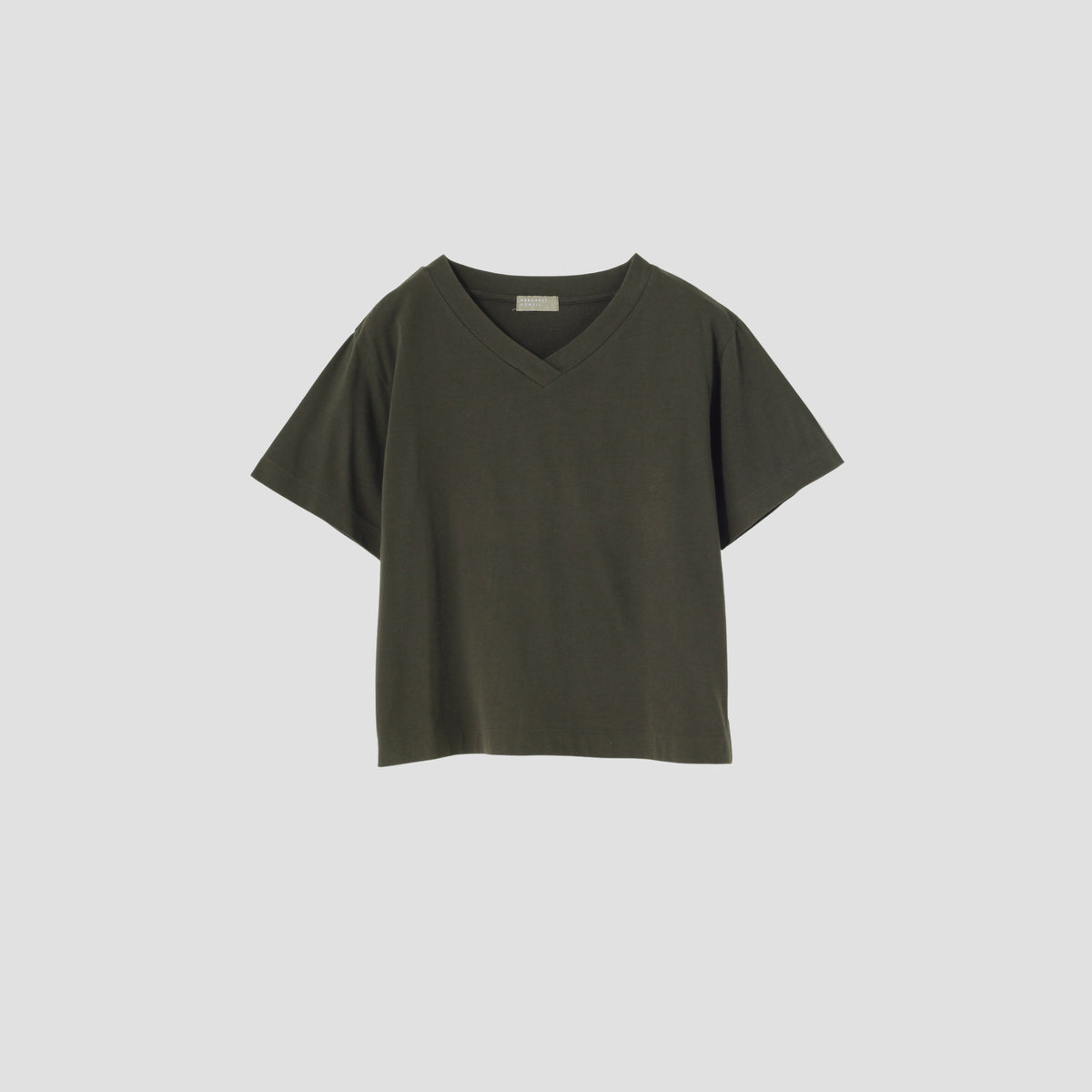 COTTON V NECK T SHIRT JERSEY