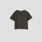 COTTON V NECK T SHIRT JERSEY