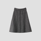 FELTED WOOL JERSEY SKIRT