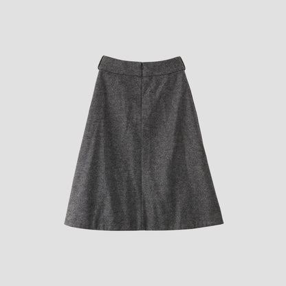 FELTED WOOL JERSEY SKIRT