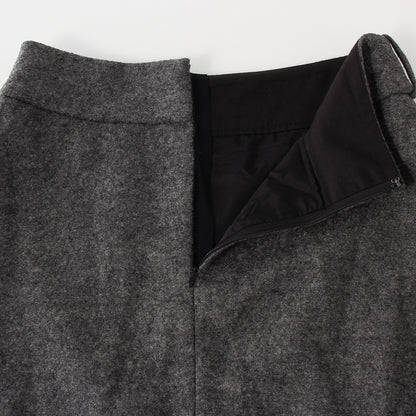 FELTED WOOL JERSEY SKIRT