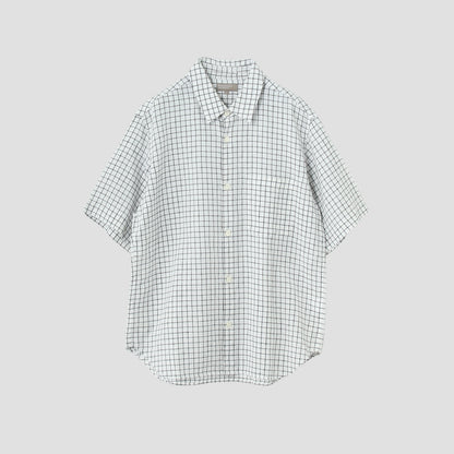 GRAPH CHECK LINEN SHIRT