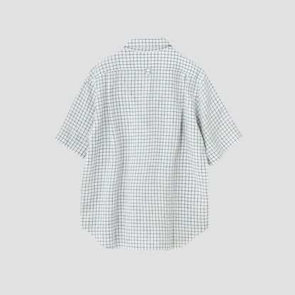 GRAPH CHECK LINEN SHIRT