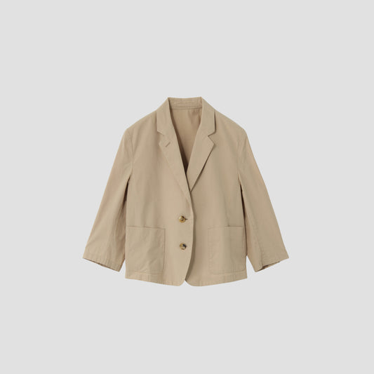 WASHED YARN DYE POPLIN JACKET