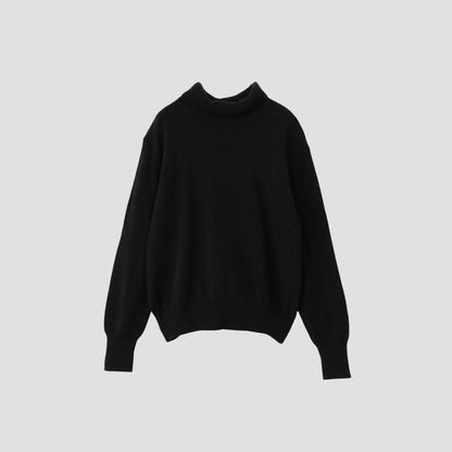 WOOL COTTON TURTLE NECK KNIT