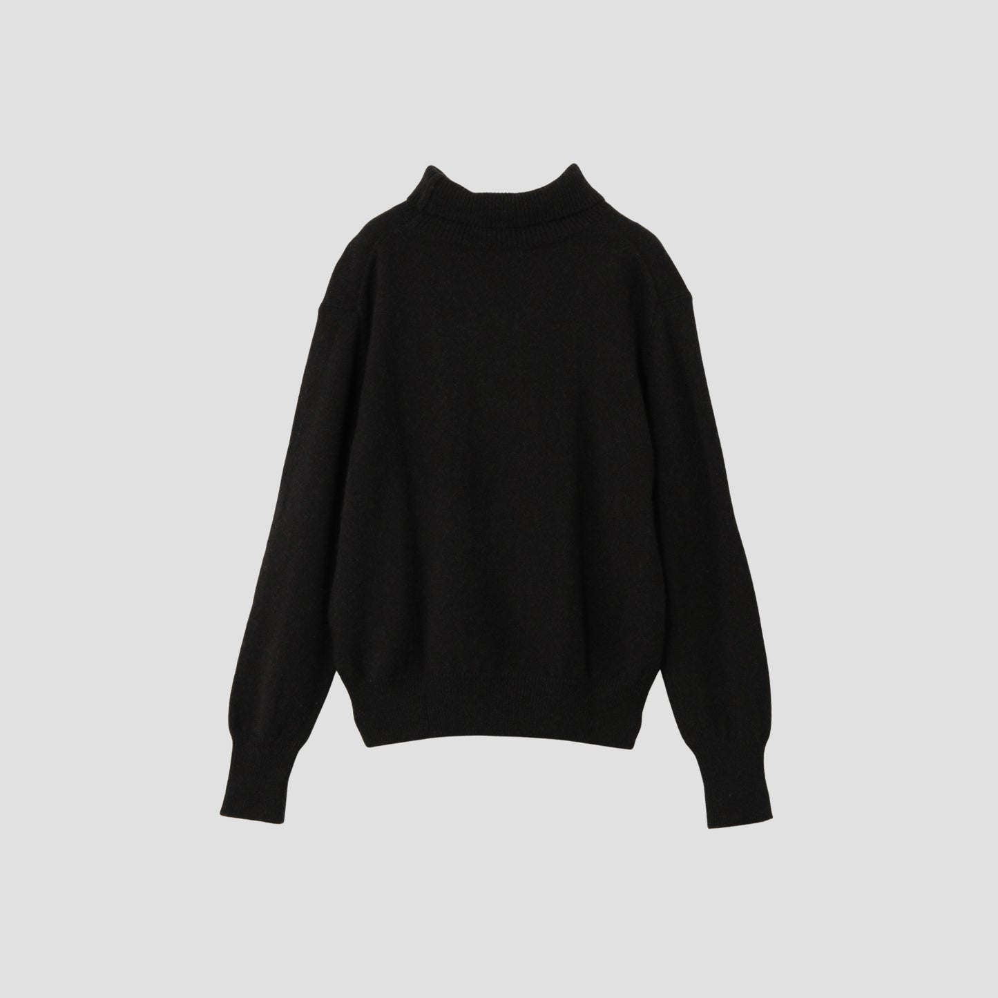 WOOL COTTON TURTLE NECK KNIT