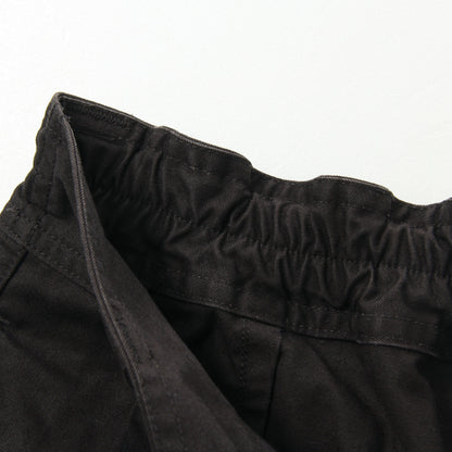 WASHED COMPACT COTTON TROUSERS