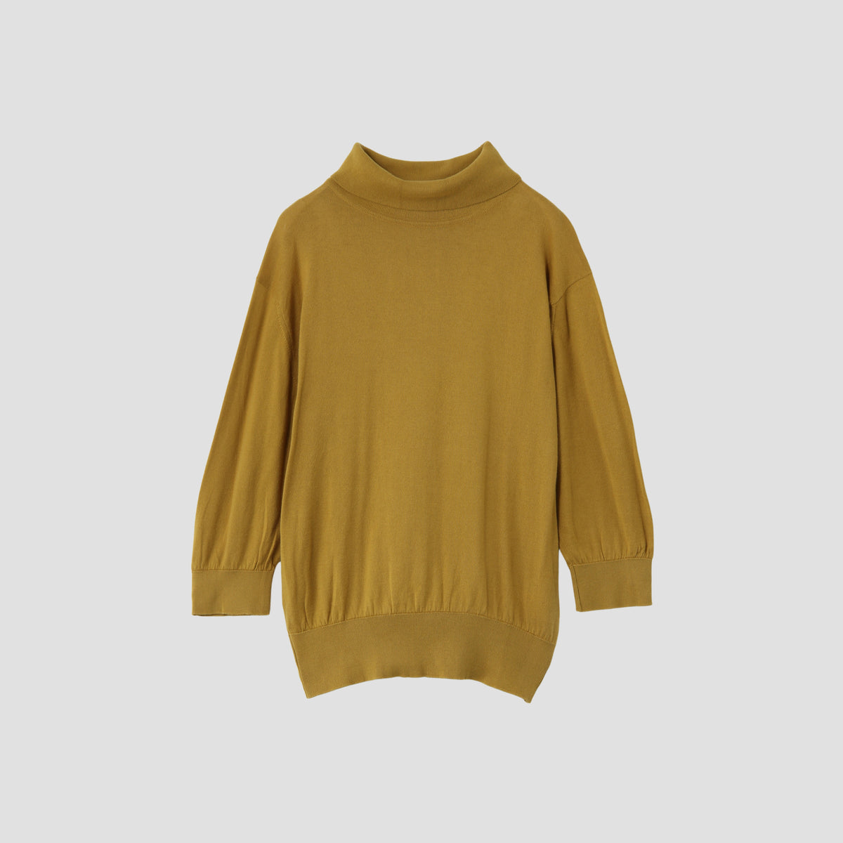 SEA ISLAND COTTON TURTLE NECK KNIT