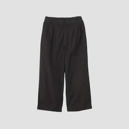 FINE COMPACT COTTON POPLIN TROUSERS