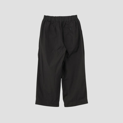 FINE COMPACT COTTON POPLIN TROUSERS