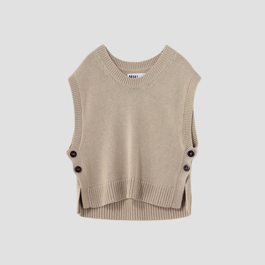 NATURAL YARN COTTON LINEN KNIT