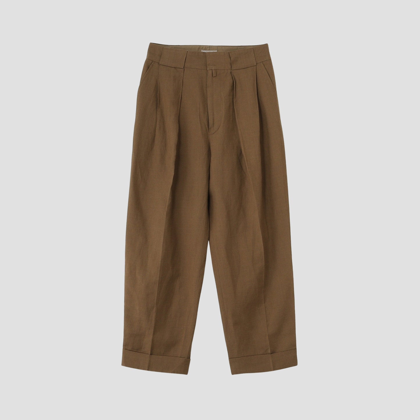 SOFT WOOL LINEN TROUSERS