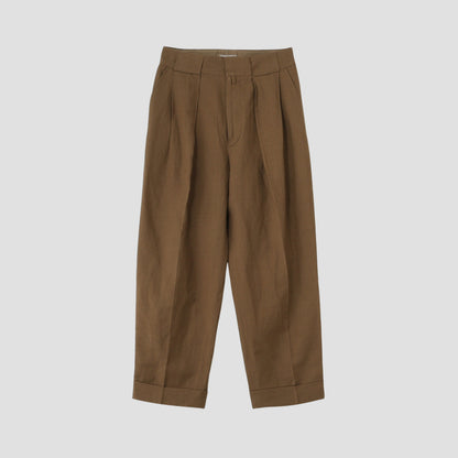 SOFT WOOL LINEN TROUSERS