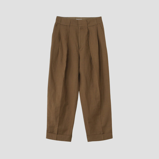 SOFT WOOL LINEN TROUSERS