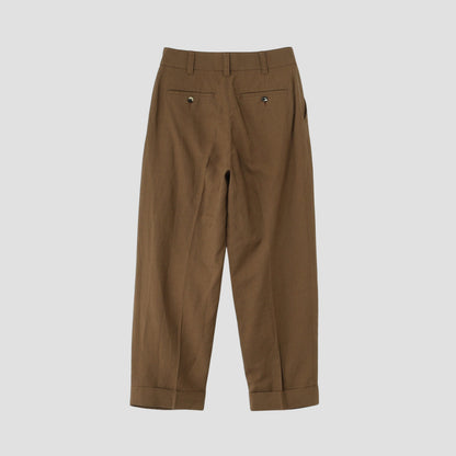 SOFT WOOL LINEN TROUSERS