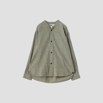 COTTON LINEN CHAMBRAY SHIRT