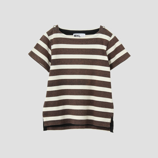 FADED STRIPE COTTON JERSEY