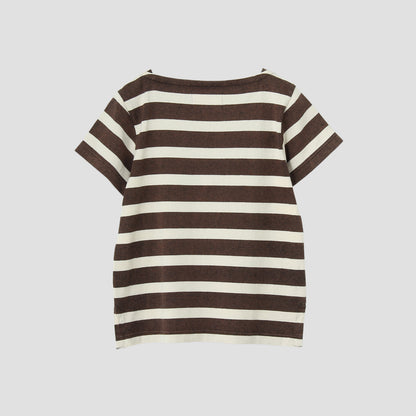 FADED STRIPE COTTON JERSEY