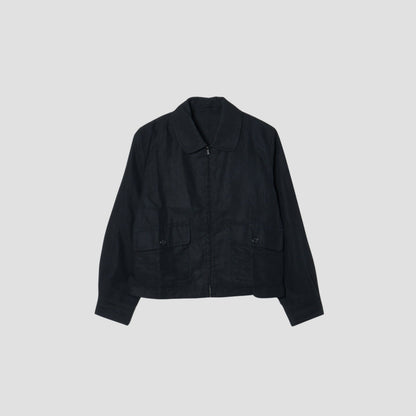 DENSE LINEN POPLIN BLOUSON