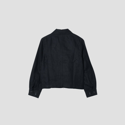 DENSE LINEN POPLIN BLOUSON