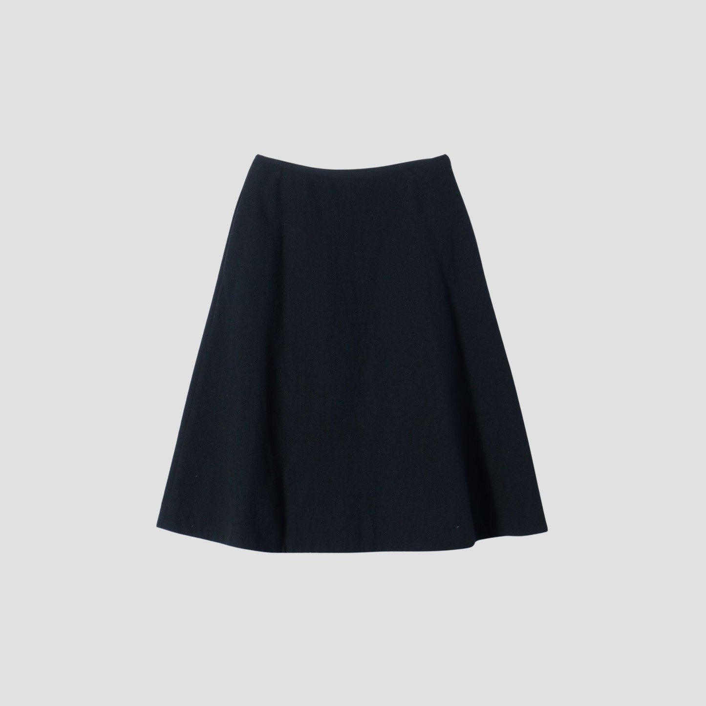 TINY HERRINGBONE WOOL SKIRT