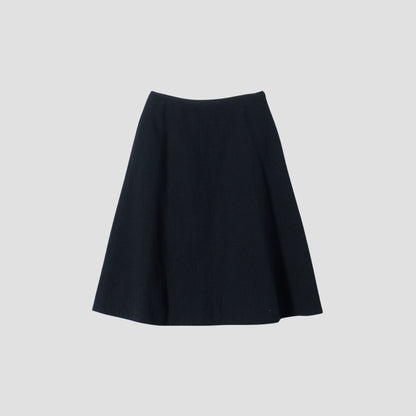 TINY HERRINGBONE WOOL SKIRT