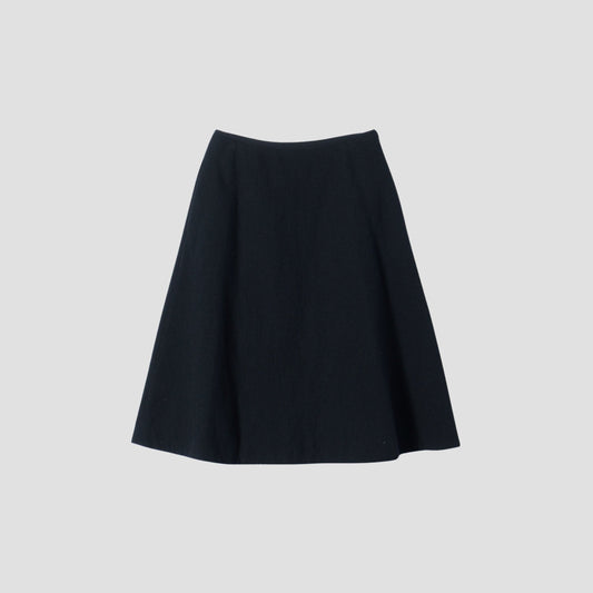 TINY HERRINGBONE WOOL SKIRT