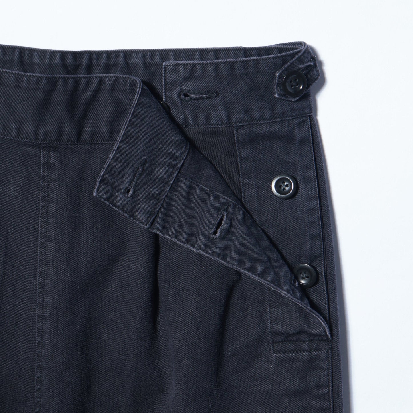JAPANESE COTTON LINEN DRILL TROUSERS