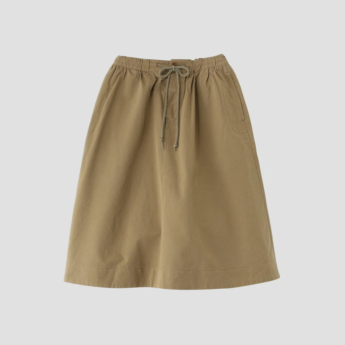 COTTON WOOL CANVAS SKIRT