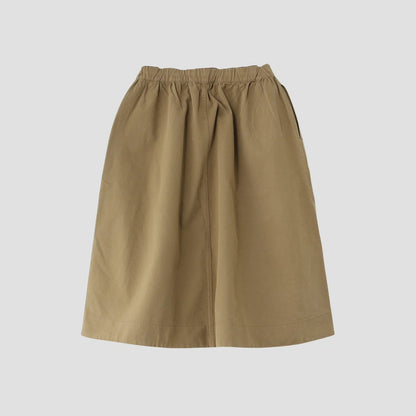 COTTON WOOL CANVAS SKIRT