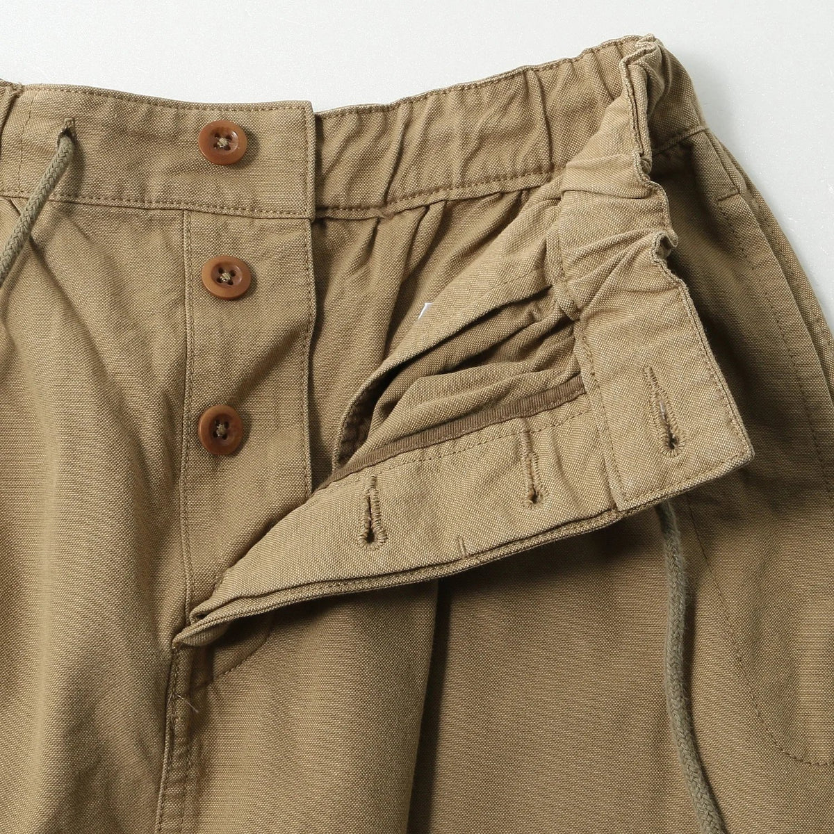 COTTON WOOL CANVAS SKIRT