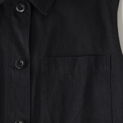 WASHED COMPACT COTTON TROUSERS