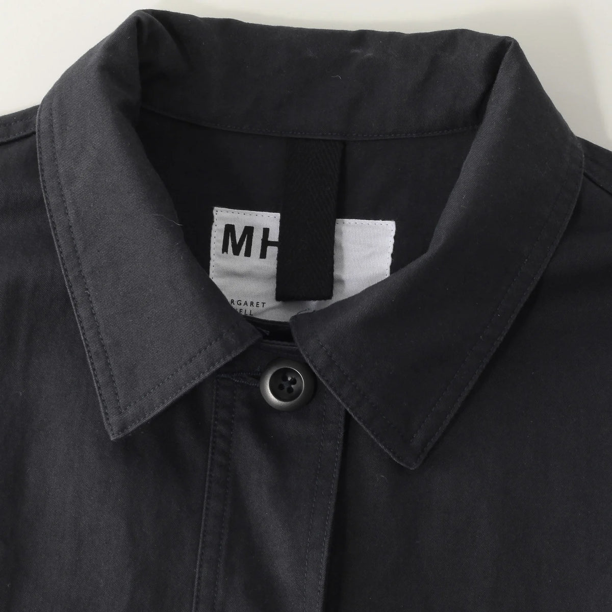 WASHED COMPACT COTTON TROUSERS