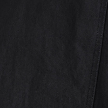 WASHED COMPACT COTTON TROUSERS